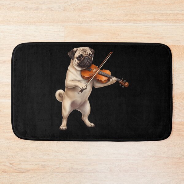 Artikelvorschau, Mops spielt Violine, Geiger, Hundeliebhaber entworfen und verkauft von TerryConnells.