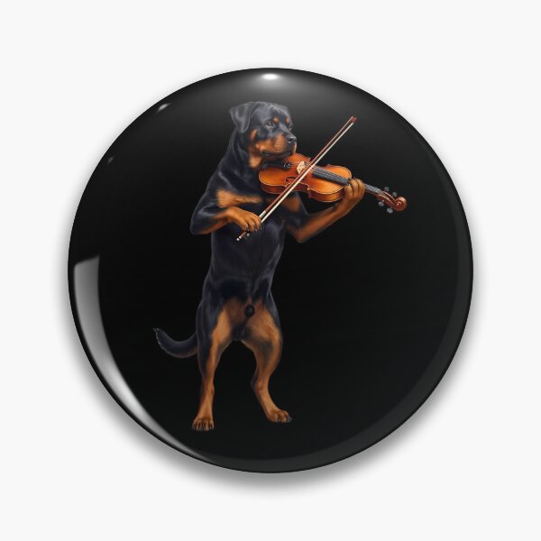 Item preview, Rottweiler Playing Viloin Player Violinist Dog Lover designed and sold by TerryConnells.