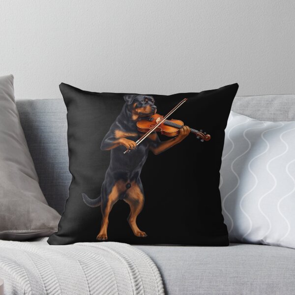 Item preview, Rottweiler Playing Viloin Player Violinist Dog Lover designed and sold by TerryConnells.