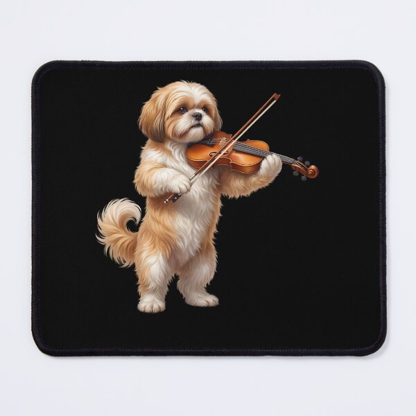 Item preview, Shih Tzu Playing Viloin Player Violinist Dog Lover designed and sold by TerryConnells.