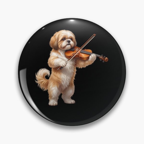 Item preview, Shih Tzu Playing Viloin Player Violinist Dog Lover designed and sold by TerryConnells.