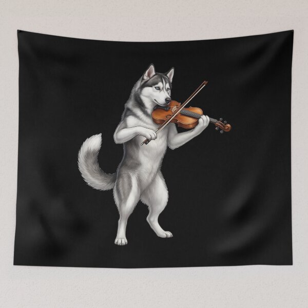 Item preview, Siberian Husky Playing Viloin Player Violinist Dog Lover designed and sold by TerryConnells.