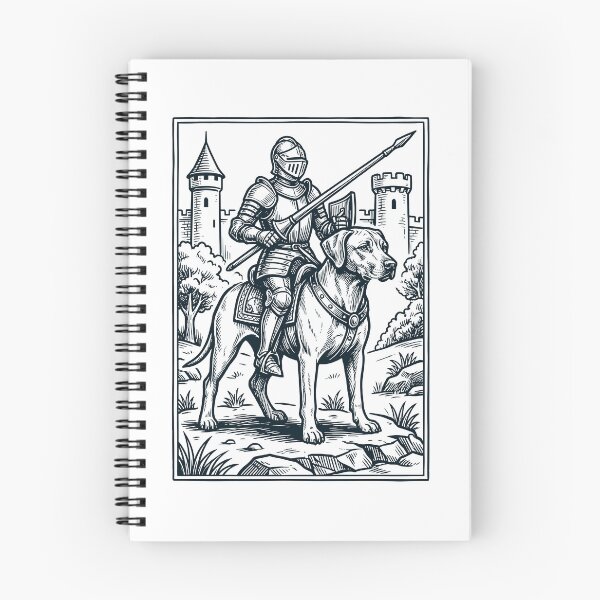 Item preview, Vintage Knight Rhodesian Ridgeback Rider Grimdark Medieval Dog Lover designed and sold by DoodleTortle.