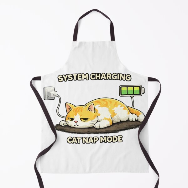 Item preview, Funny Charging Cat System Charging Cat Nap Mode designed and sold by PawTheory.