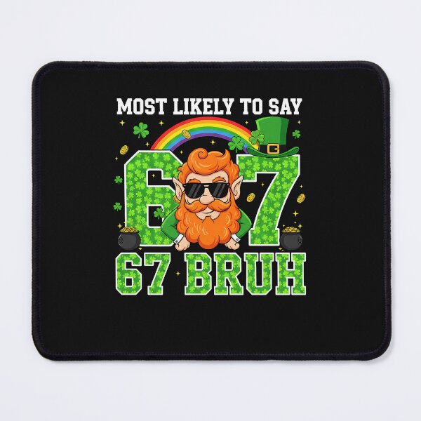 Item preview, 67 Leprechaun Funny Six Seven Meme Lucky Vibes St Patricks designed and sold by Intomindfood.