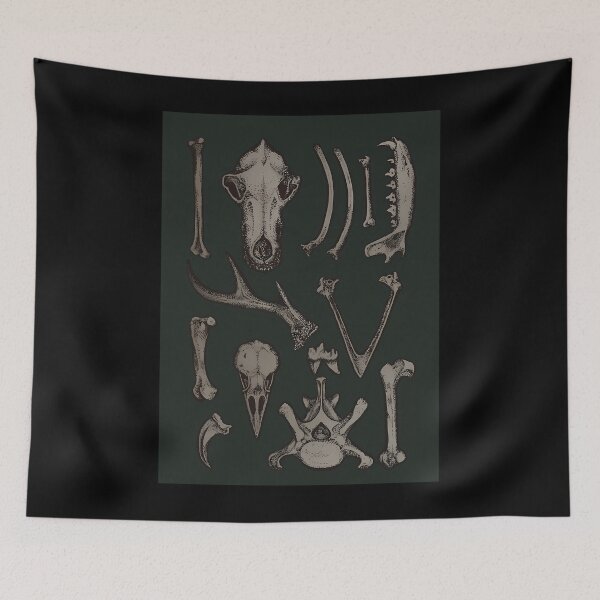 Item preview, Green Animal Bones Pattern designed and sold by ebvpidzsnt52.