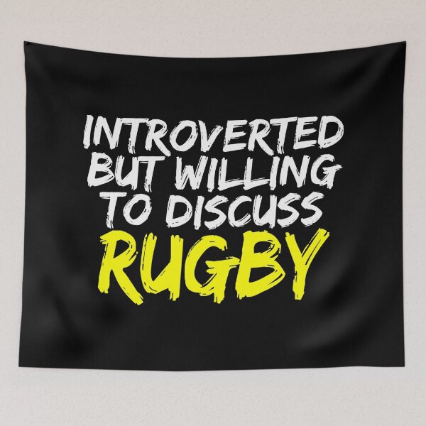 Item preview, Introverted But Willing To Discuss Rugby Funny Rugby Humor  designed and sold by GabrieSketcham.