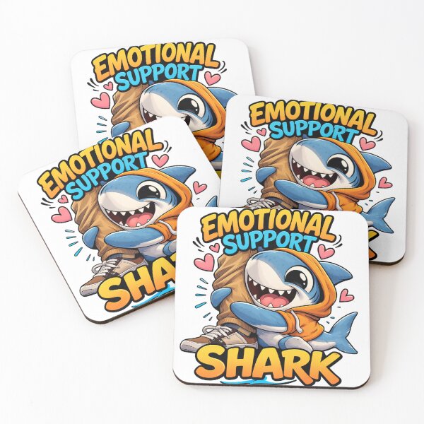 Item preview, Emotional Support Shark Funny Meme designed and sold by the-dovlat.