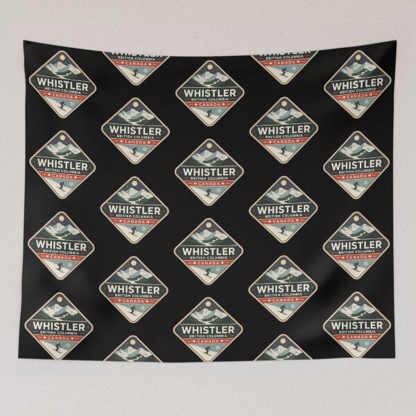 Item preview, Whistler Canada Ski Resort Vintage Badge designed and sold by Digital Art Works  Hub.