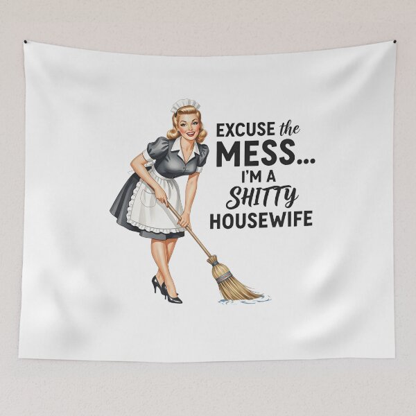 Item preview, Retro Housewife Humor designed and sold by Szekeresrenato.