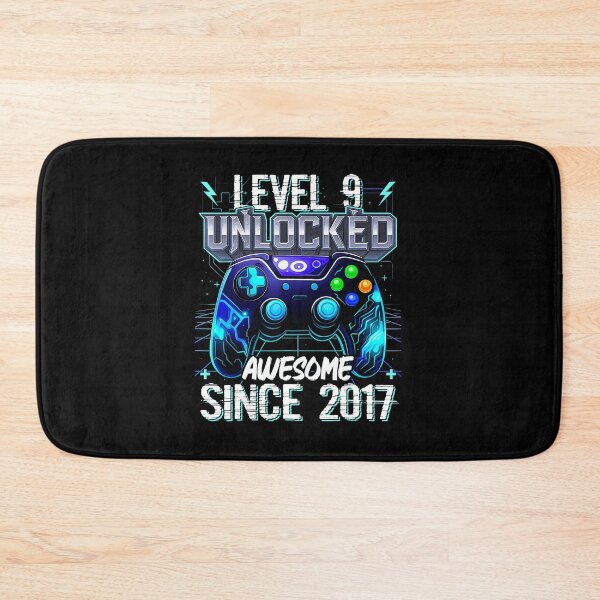 Item preview, Level 9 Unlocked Awesome Since 2017 Gaming Birthday designed and sold by FGTV2021.