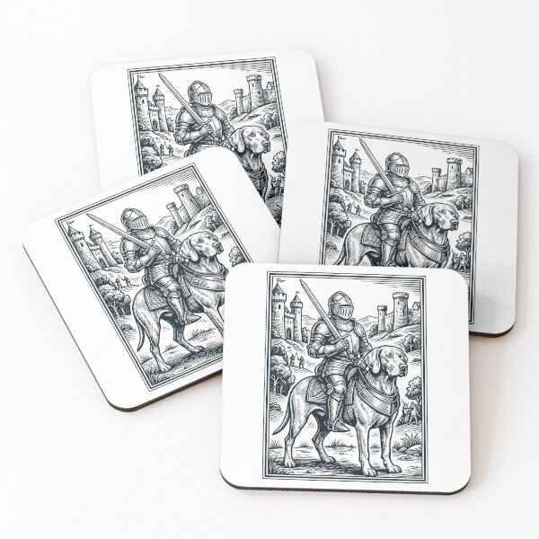 Item preview, Vintage Knight Weimaraner Rider Grimdark Medieval Dog Lover designed and sold by DoodleTortle.