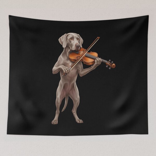Artikelvorschau, Weimaraner-Spieler, Violinist, Hundeliebhaber entworfen und verkauft von TerryConnells.