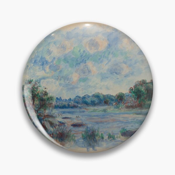 Item preview, Landscape at Pont Aven by Pierre-Auguste Renoir: Tranquil Impressionist Poster designed and sold by artofuniverse.