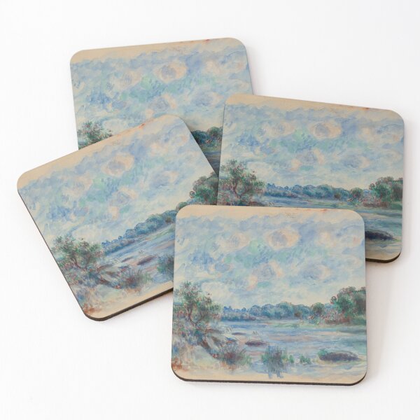 Item preview, Landscape at Pont Aven by Pierre-Auguste Renoir: Tranquil Impressionist Poster designed and sold by artofuniverse.