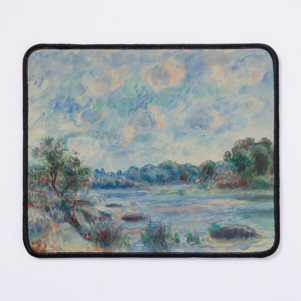 Item preview, Landscape at Pont Aven by Pierre-Auguste Renoir: Tranquil Impressionist Poster designed and sold by artofuniverse.