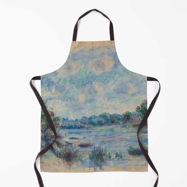 Item preview, Landscape at Pont Aven by Pierre-Auguste Renoir: Tranquil Impressionist Poster designed and sold by artofuniverse.