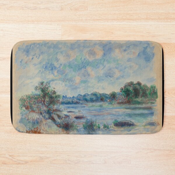 Item preview, Landscape at Pont Aven by Pierre-Auguste Renoir: Tranquil Impressionist Poster designed and sold by artofuniverse.
