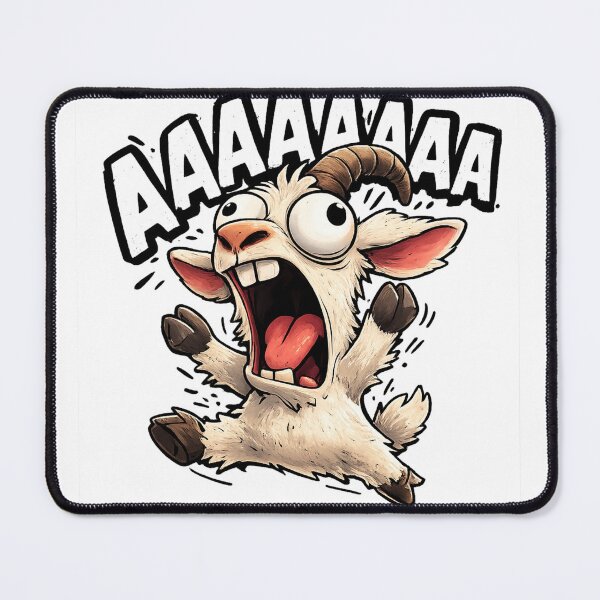 Item preview, Screaming Goat AAAAA – Funny Chaos Meme Sticker designed and sold by EOVM.