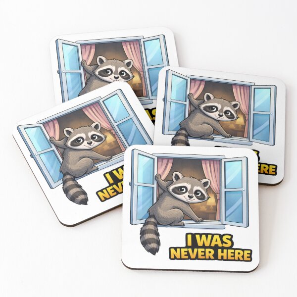 Item preview, I Was Never Here Sneaky Raccoon designed and sold by the-dovlat.
