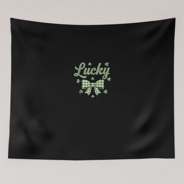 Item preview, St. Patrick’s Day Lucky Retro Bow – Vintage Gingham Style designed and sold by Intomindfood.