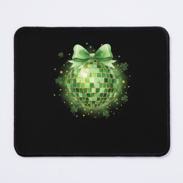 Item preview, St. Patrick’s Day Lucky Disco Ball – Shamrock Party Edition designed and sold by Intomindfood.