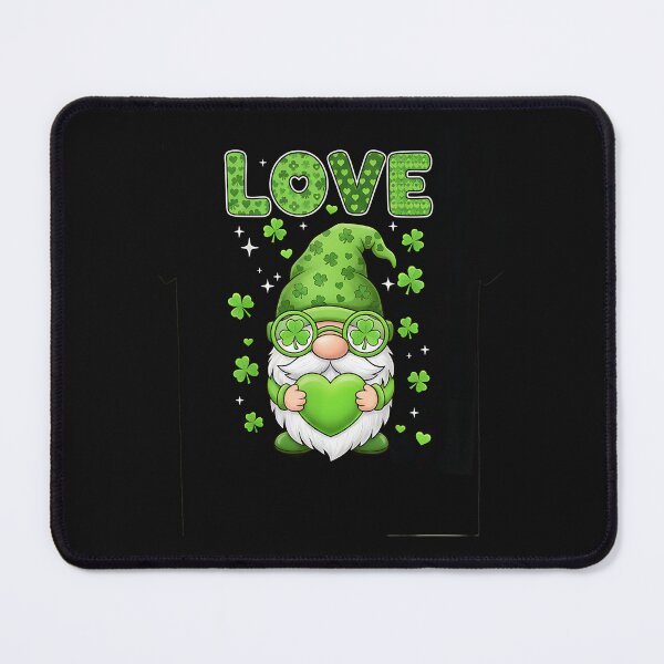 Item preview, St. Patrick’s Day Love Gnome – Shamrock Heart Edition designed and sold by Intomindfood.