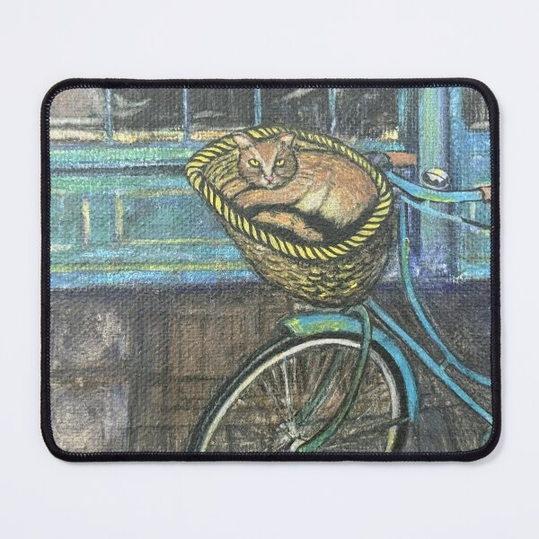 Item preview, Cat in bicycle basket outside The Prince of Wales pub Highgate  designed and sold by Aylmer Art, Aylmer Parade, N2 0PE.