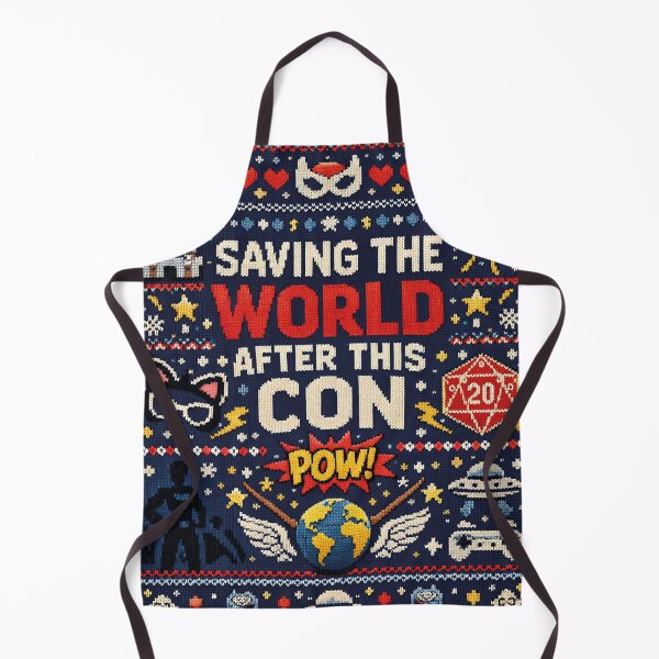 Item preview, Saving the World After This Con Cosplay Humor Knitting Pattern designed and sold by Mauswohn.