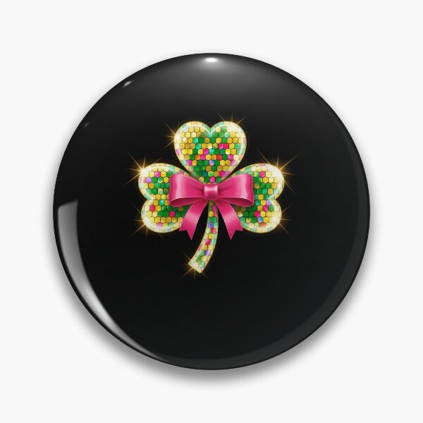 Item preview, St. Patrick’s Day Disco Shamrock Bow Glow designed and sold by Intomindfood.