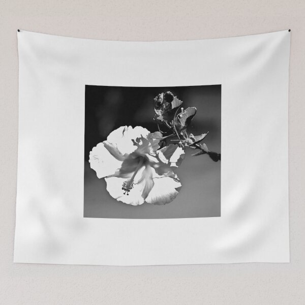 Item preview, Black and White Hibiscus Bloom designed and sold by MercerImages.
