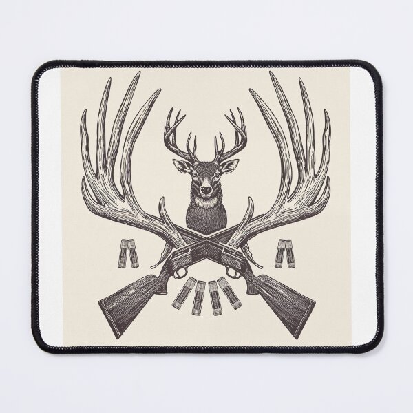 Item preview, Deer With Crossed Antlers designed and sold by Hayes Printology.