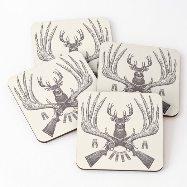 Item preview, Deer With Crossed Antlers designed and sold by Hayes Printology.
