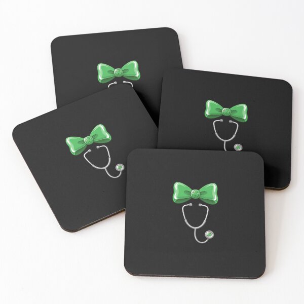 Item preview, St Patricks Day Shamrock Coquette Bow Nurse Scrub Women designed and sold by Intomindfood.