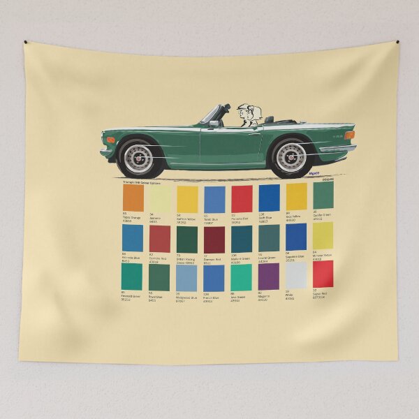 Item preview, Early UK spec TR6 in Conifer Green – plus other colour options designed and sold by Bigs66.