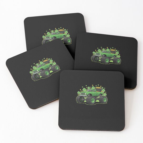 Item preview, St Patricks Day Monster Truck Boys Toddler Shamrock Crusher designed and sold by Intomindfood.
