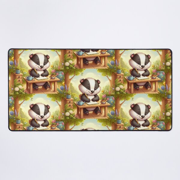 Item preview, Cute Honey Badger Writing Diary – Whimsical Forest Design designed and sold by Dogandesighn.
