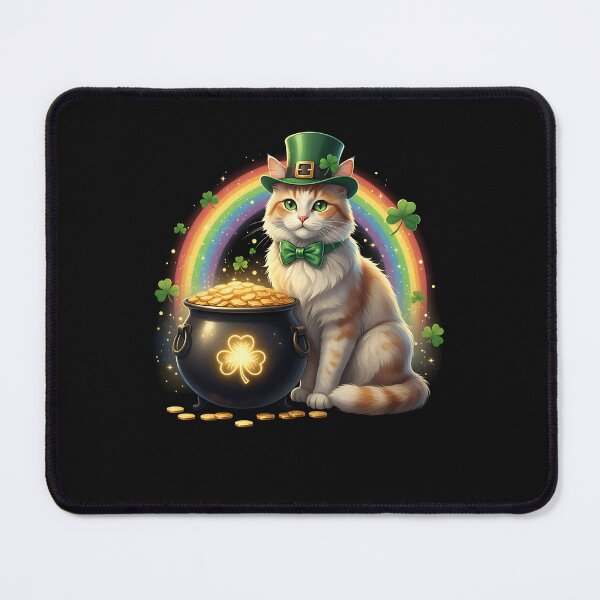 Item preview, St Patricks Day Shamrock Cat Men Women Kids designed and sold by Intomindfood.