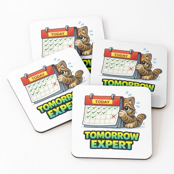 Item preview, Tomorrow Expert Procrastination Cat designed and sold by the-dovlat.