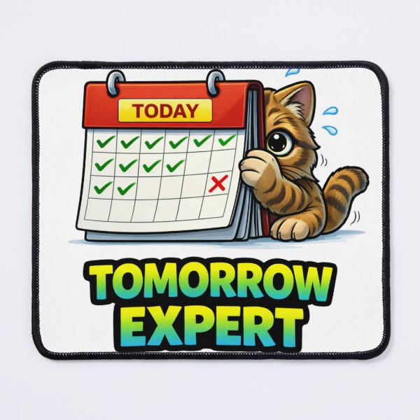 Item preview, Tomorrow Expert Procrastination Cat designed and sold by the-dovlat.