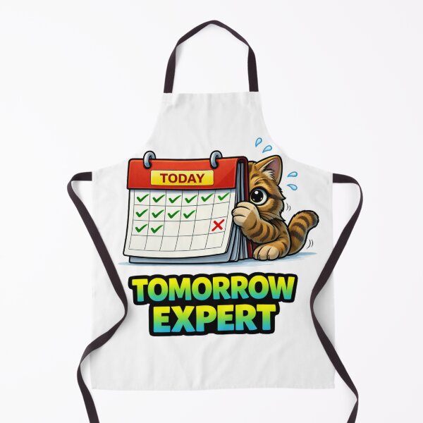 Item preview, Tomorrow Expert Procrastination Cat designed and sold by the-dovlat.