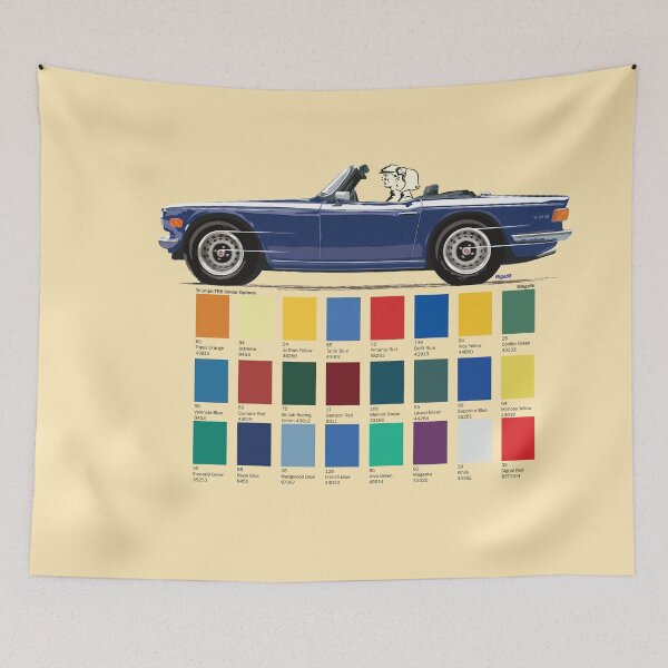 Item preview, Early Royal Blue UK spec TriumphTR6 – plus other colour options designed and sold by Bigs66.