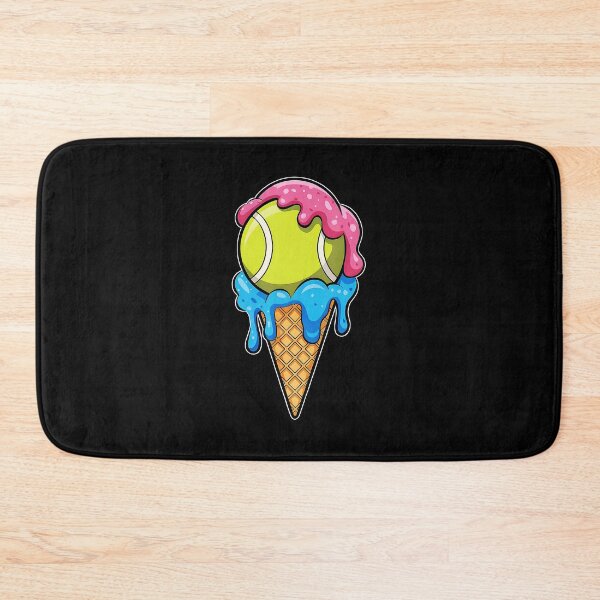 Item preview, Drippy Tennis Ball Ice Cream Cartoon Illustration designed and sold by WayTBeenkenArt.
