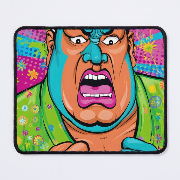 Item preview, Fierce Sumo Wrestler in Bright Colors and Style designed and sold by Artessie.