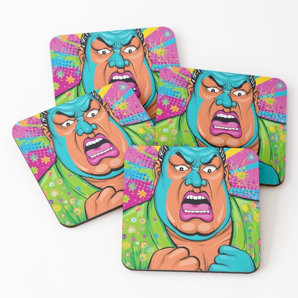 Item preview, Fierce Sumo Wrestler in Bright Colors and Style designed and sold by Artessie.