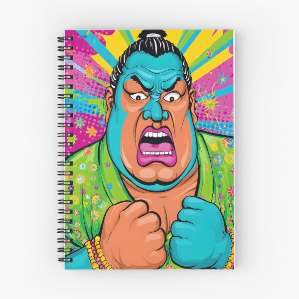 Item preview, Fierce Sumo Wrestler in Bright Colors and Style designed and sold by Artessie.