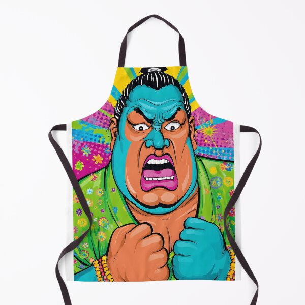 Item preview, Fierce Sumo Wrestler in Bright Colors and Style designed and sold by Artessie.