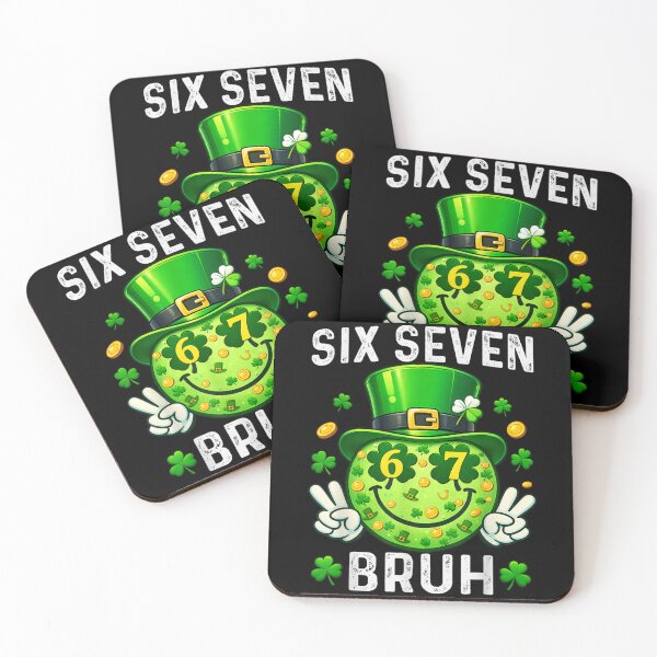 Item preview, Six Seven Bruh Funny Meme Lucky St Patricks Day designed and sold by Denenberg Jardel.
