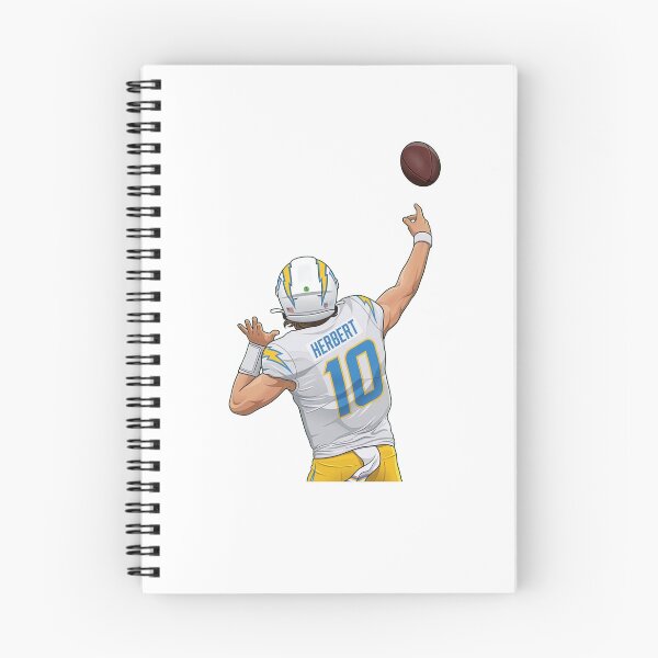 Item preview, Justin Herbert #10 Throwing Back designed and sold by EndZoneEmporium.
