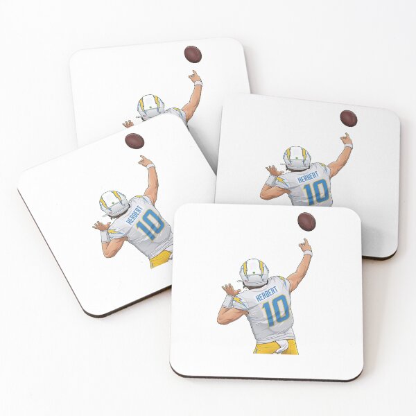 Item preview, Justin Herbert #10 Throwing Back designed and sold by EndZoneEmporium.